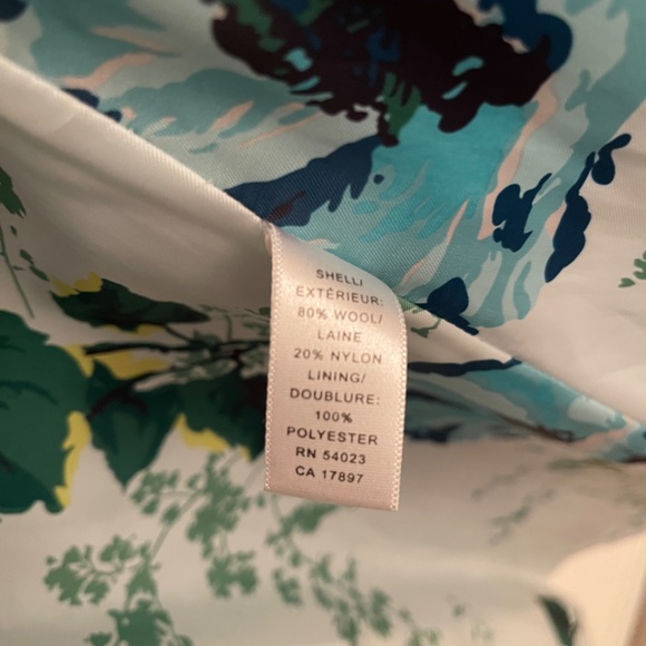 Banana Republic Turquoise Wool Coat XS - Picture 5 of 5